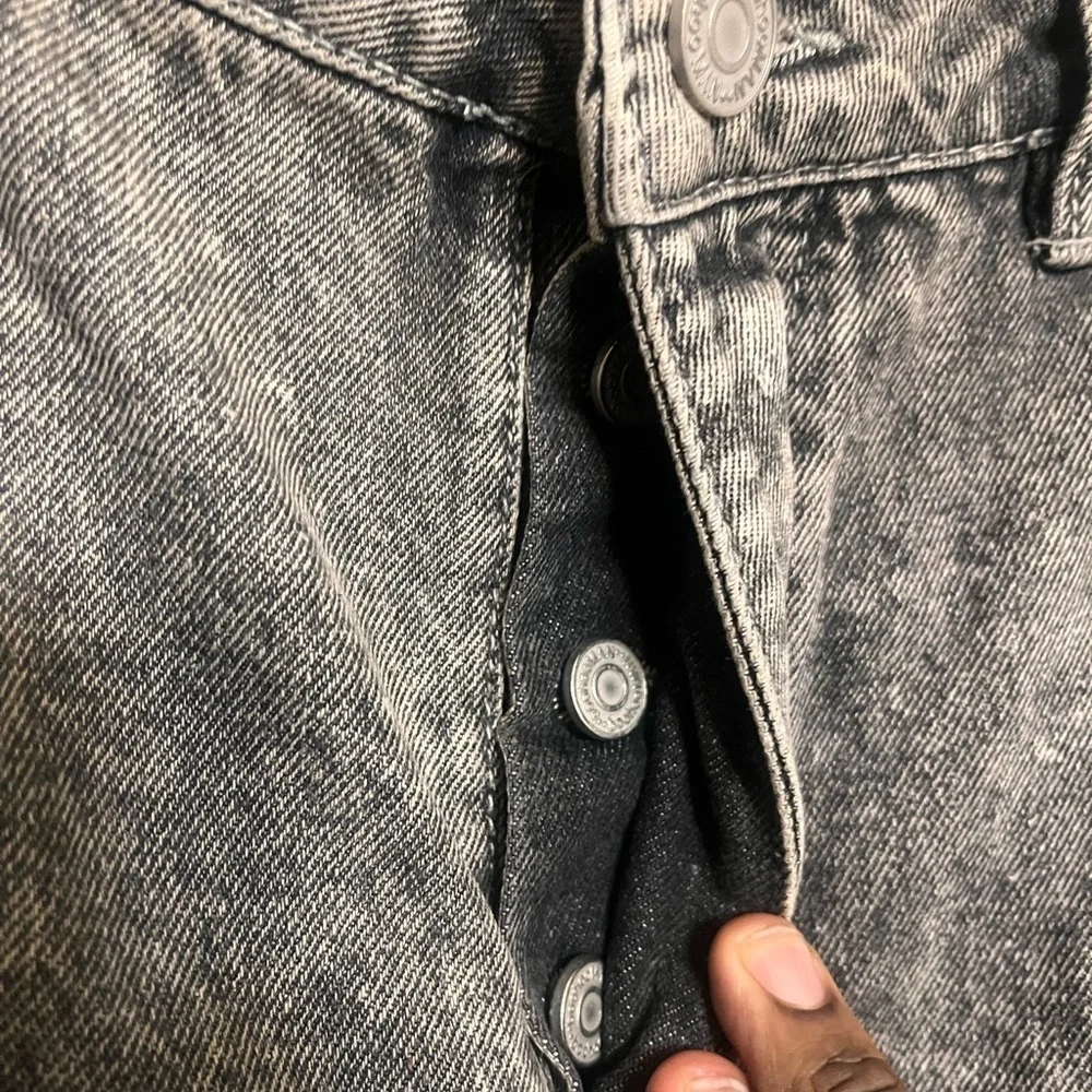 Boohoo Mens Silver Gray Relaxed Jeans